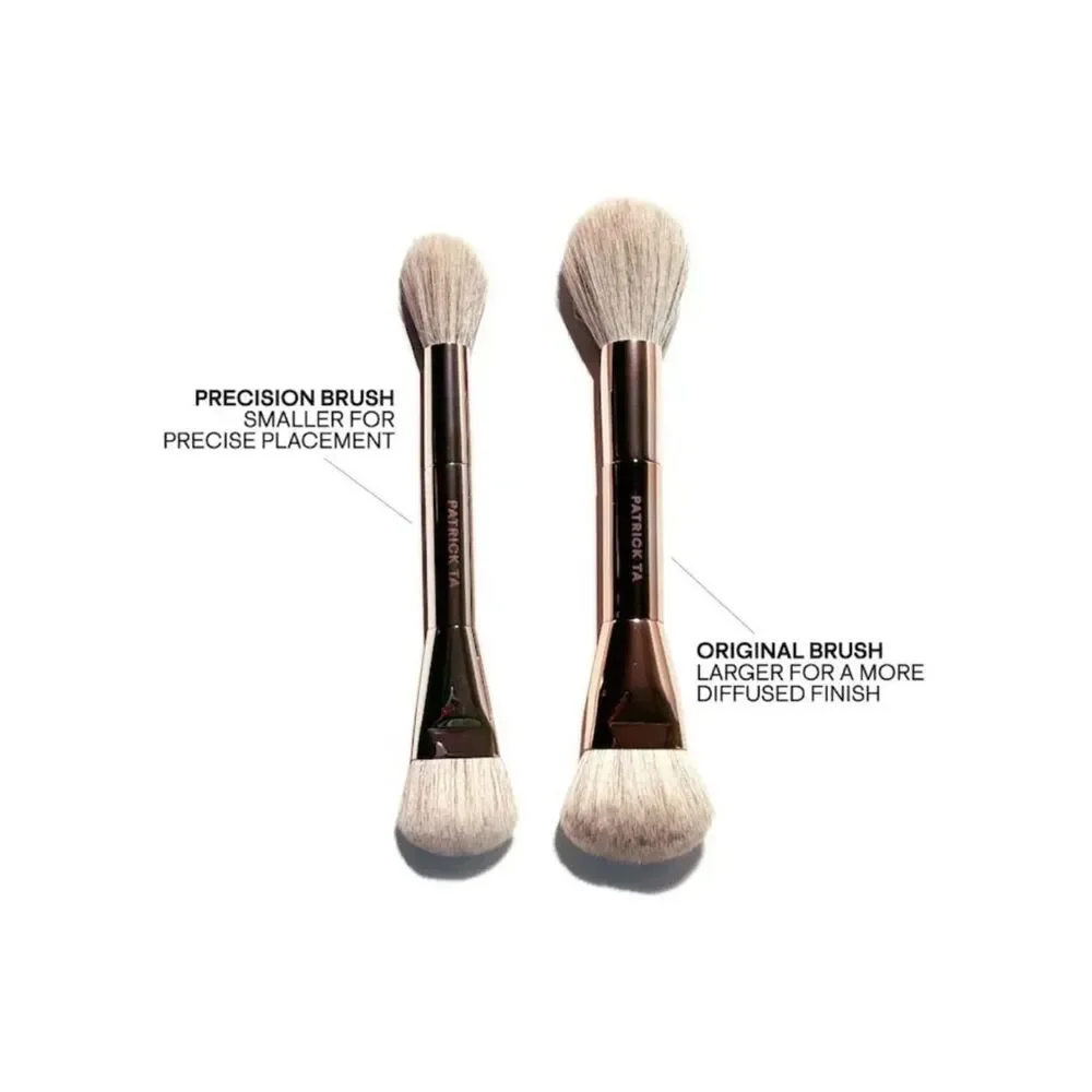 Patrick Ta ~ DUAL ENDED PRECISION BLUSH BRUSH (For Face 6)  ⭐NIB